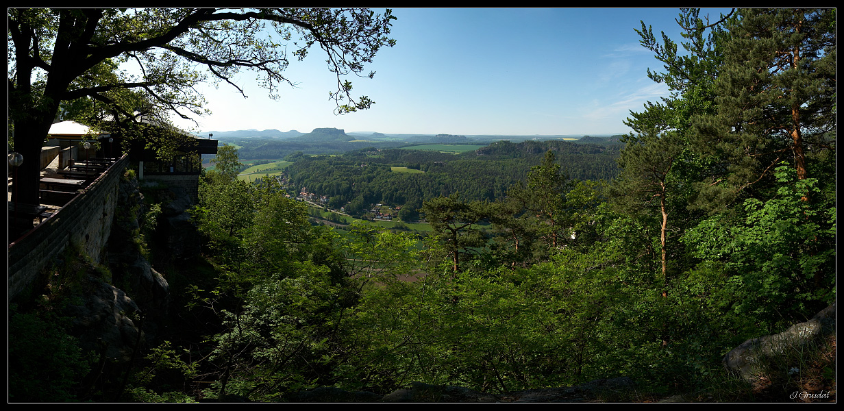 Bastei - Blick in Richtung Knigstein